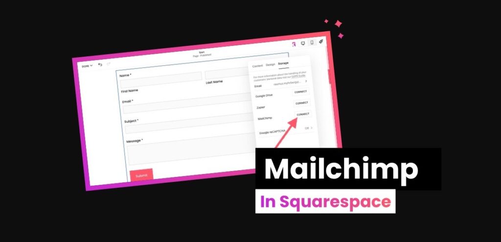 Integrate Mailchimp with Squarespace