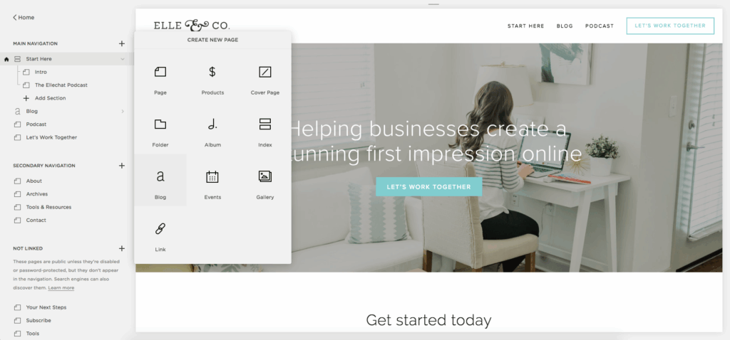 Start a Blog on Squarespace